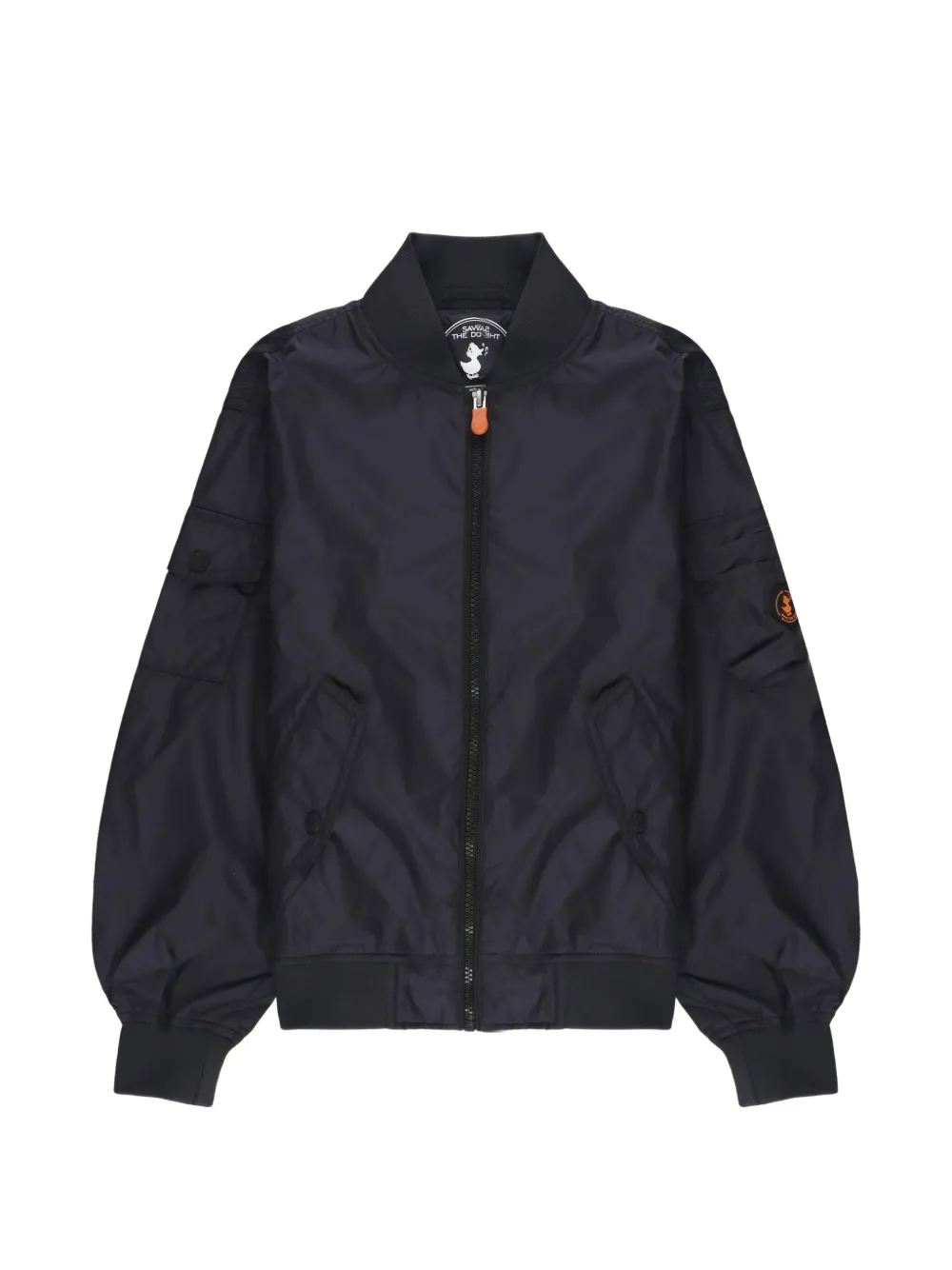 Save The Duck Kids patch-detail bomber jacket - Schwarz