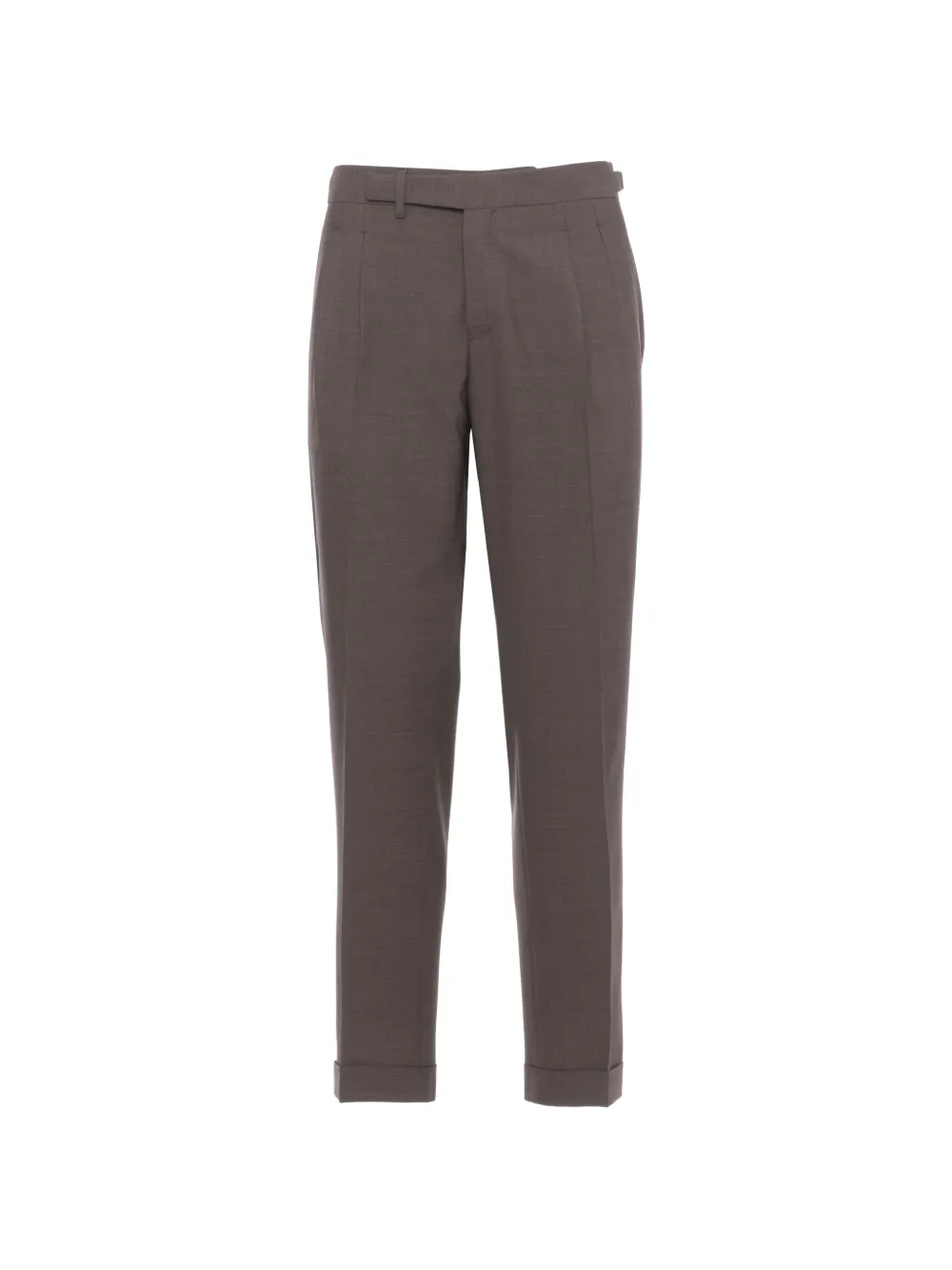 Briglia 1949 pleated turn-up trousers - Marrone