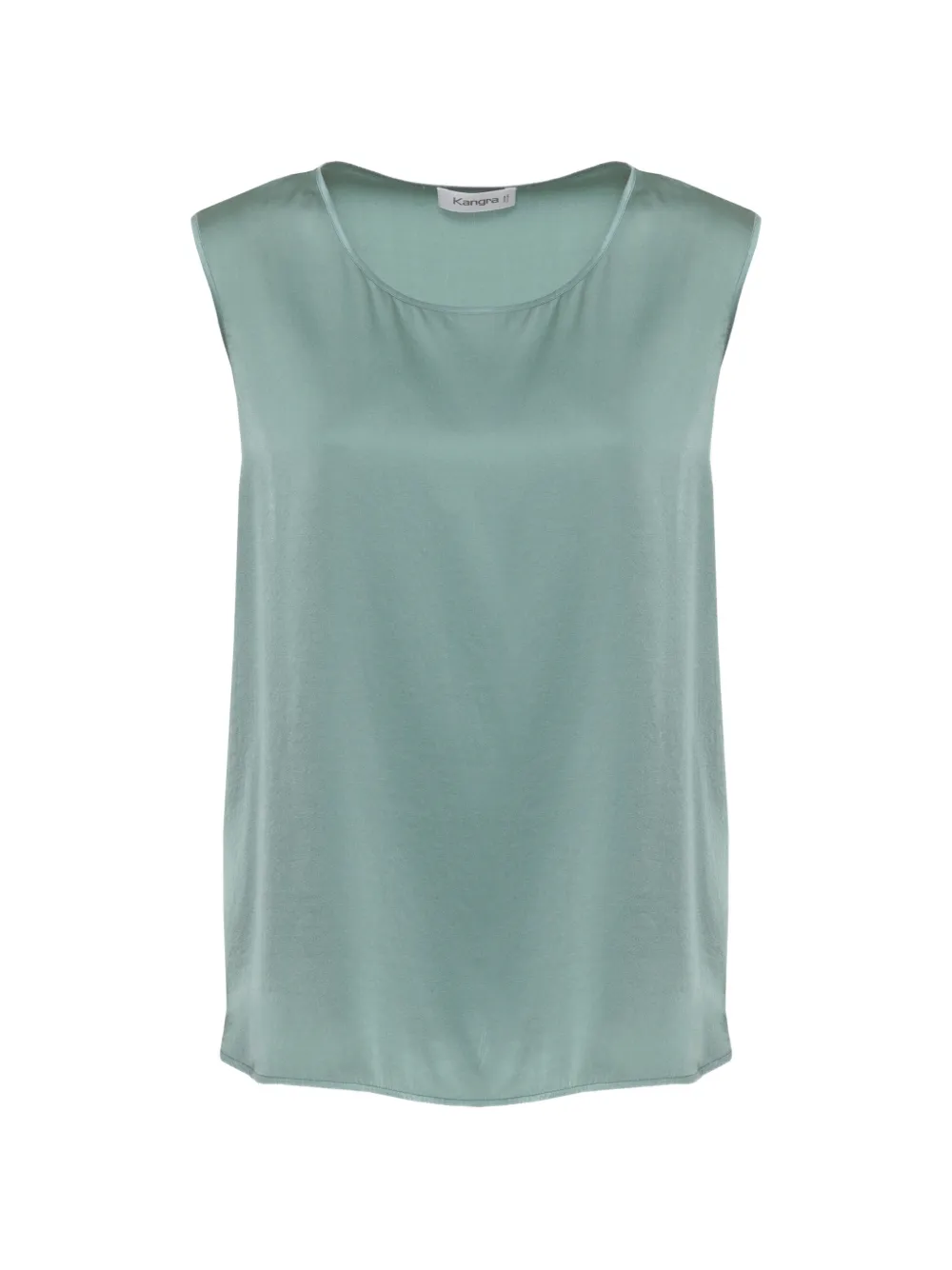 Kangra satin-finish sleeveless top - Verde