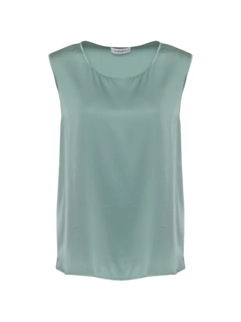Kangra satin-finish sleeveless top