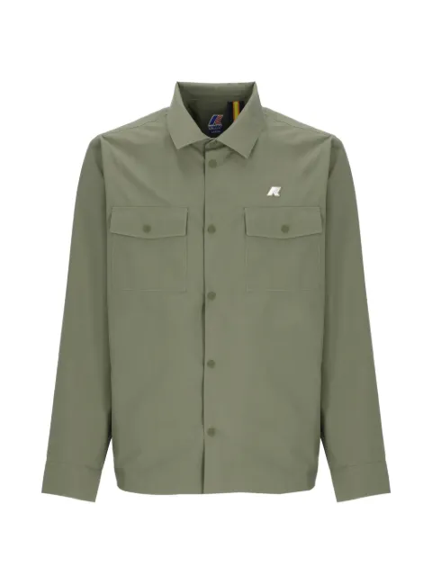 K-Way logo-patch flap-pocket shirt