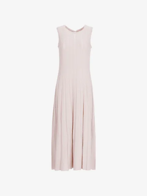 D.Exterior sequin-embellished midi dress