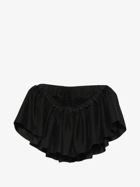 Parlor elasticated-waist blouse