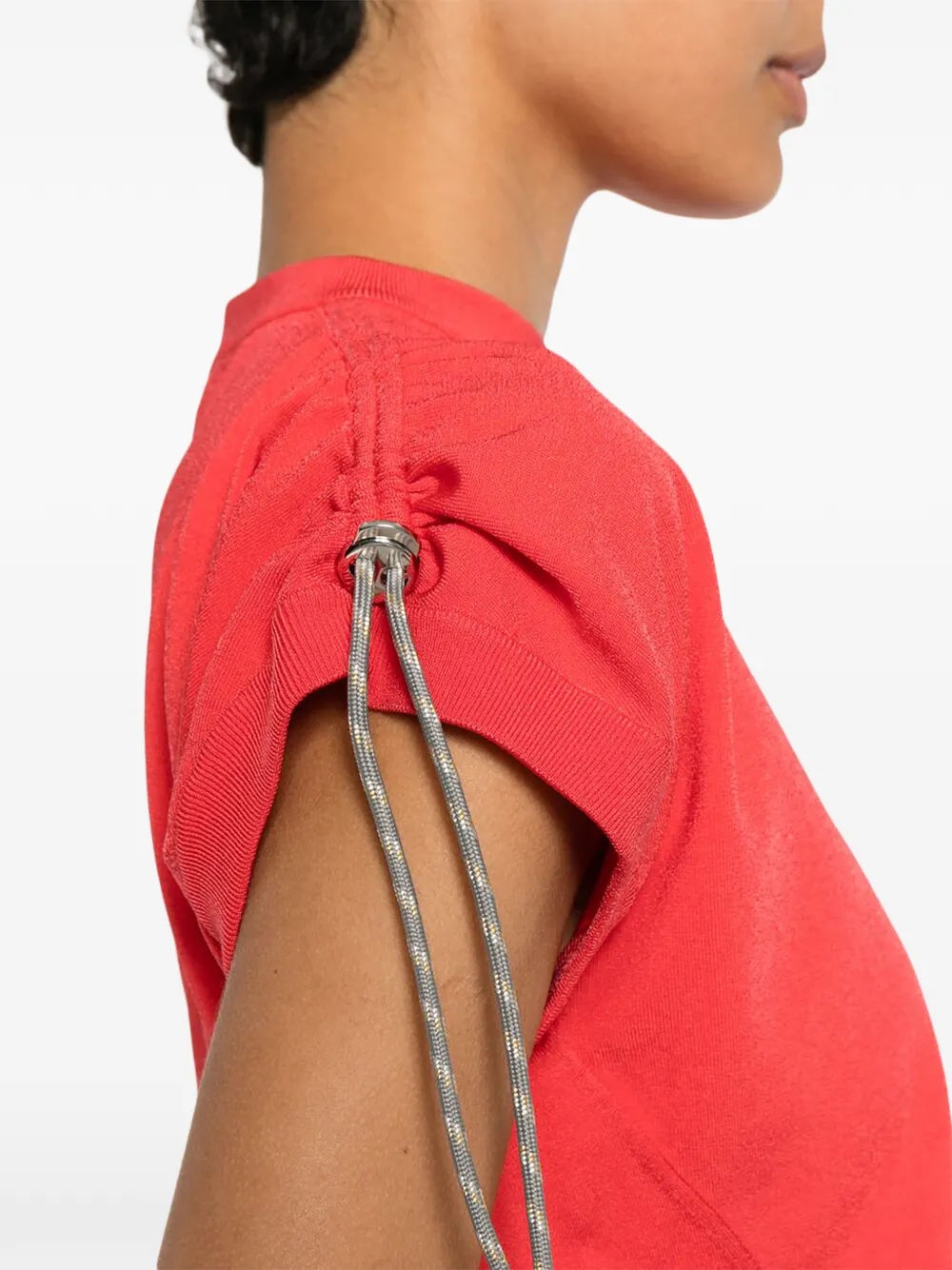 Coperni T-shirt met geborduurd logo Rood