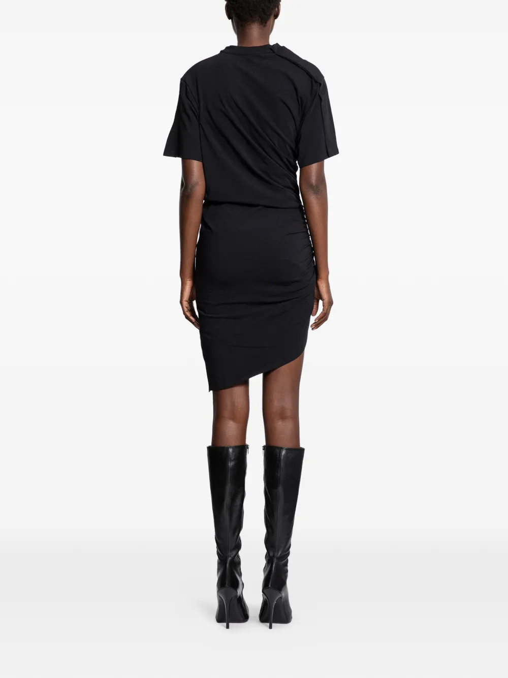 Mugler Asymmetrische jurk Zwart