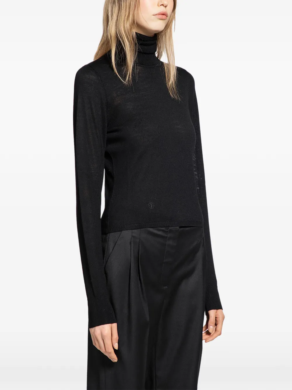 The Garment Bergen Turtleneck Sweater Zwart