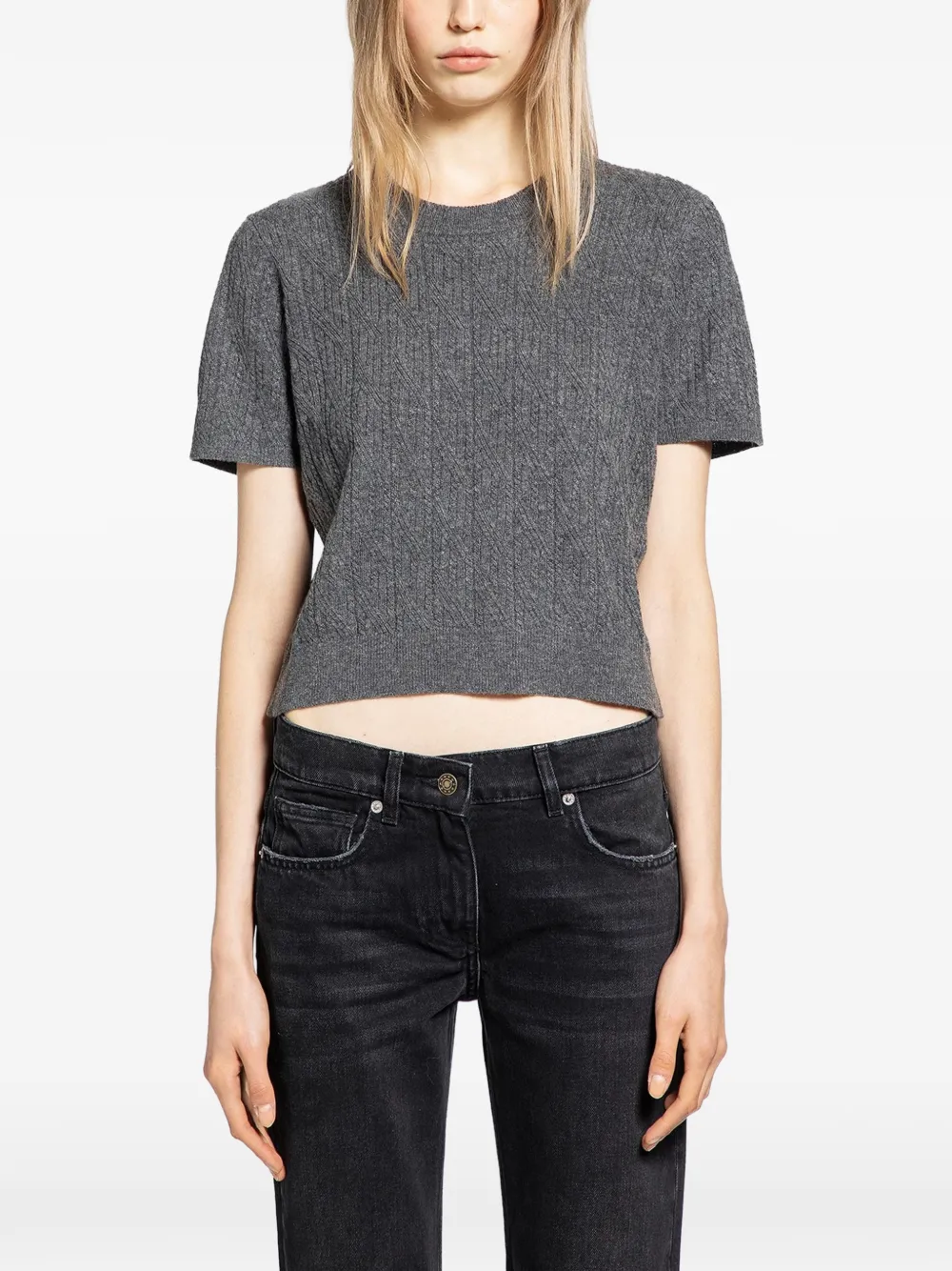 The Garment Como cable-knit top - Grigio
