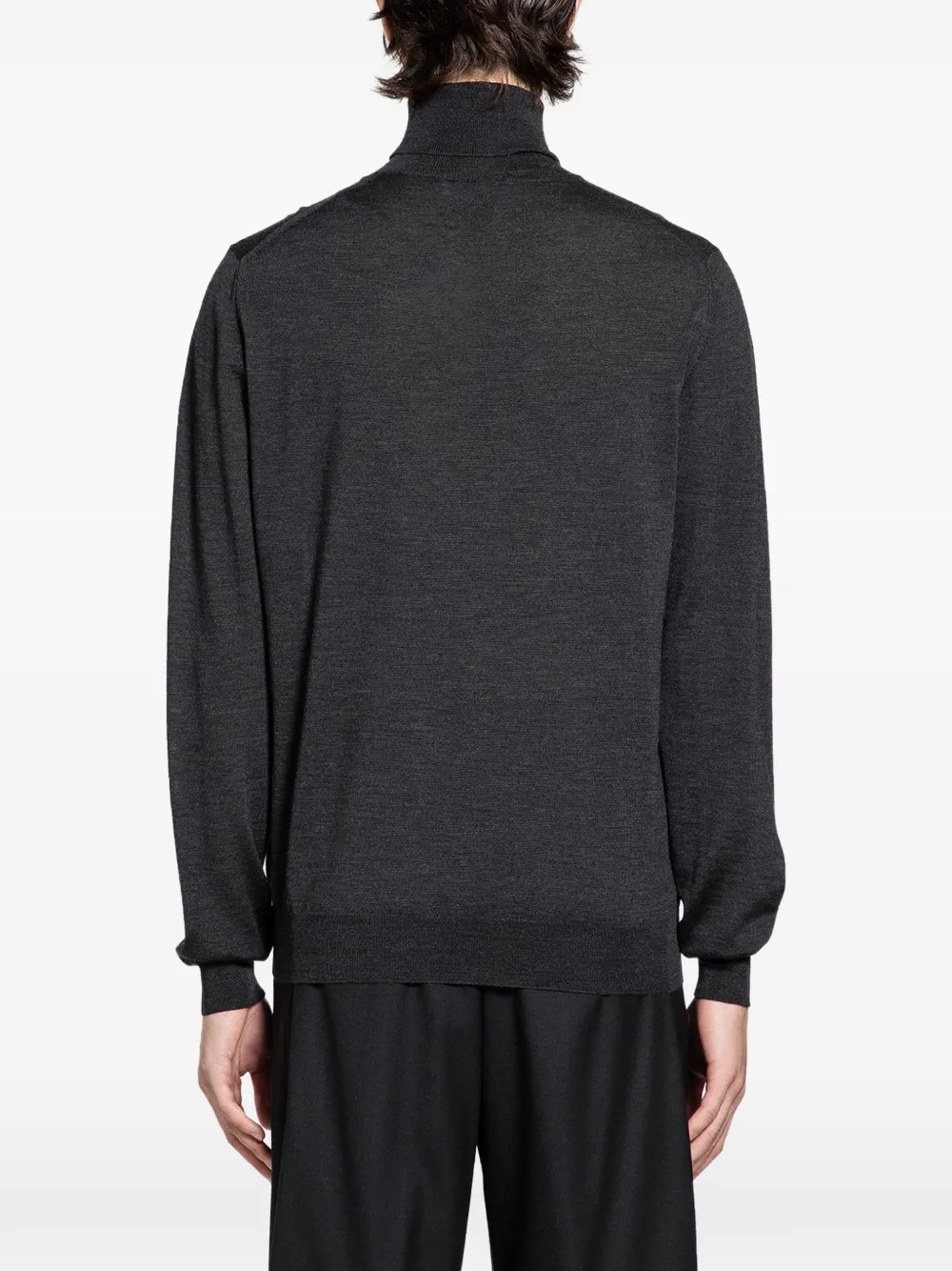  Lardini Pull à Col Cheminée - Noir 