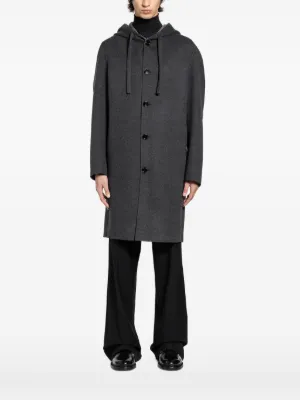 Burberry Wool Duffle Coat | Black | FARFETCH