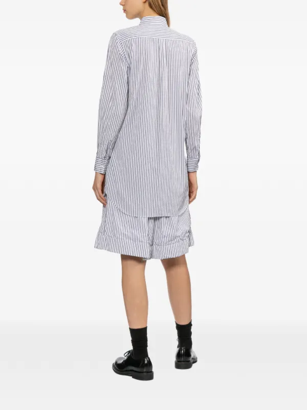 【COMME des GARÇONS】Shirt dress Comme Des Garçons Comme Des Garçons Striped Shirt Dress | White