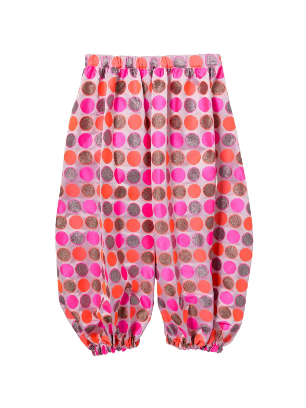 Comme Des Garçons Comme Des Garçons Pantaloni crop a pois - Rosa