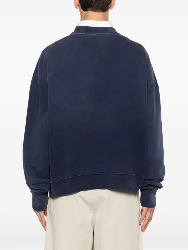 Willy Chavarria Hooligan crew-neck Sweater | Blue | FARFETCH ID