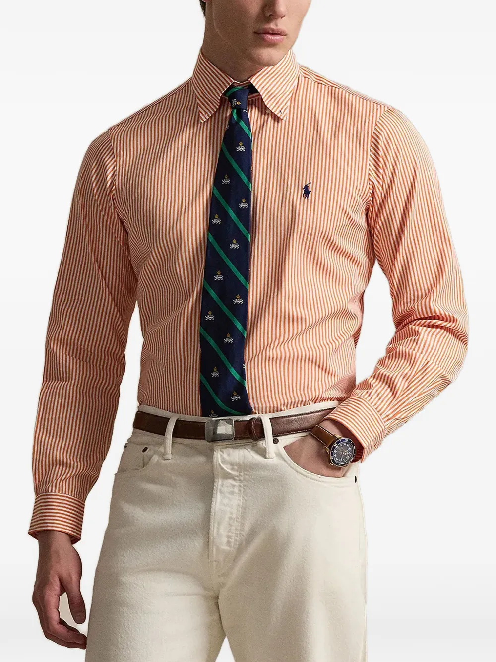 Polo Ralph Lauren striped button-down shirt - Arancione