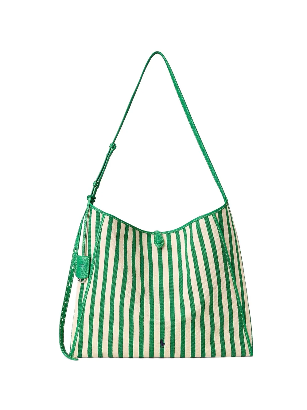 Polo Ralph Lauren striped canvas shoulder bag - Verde