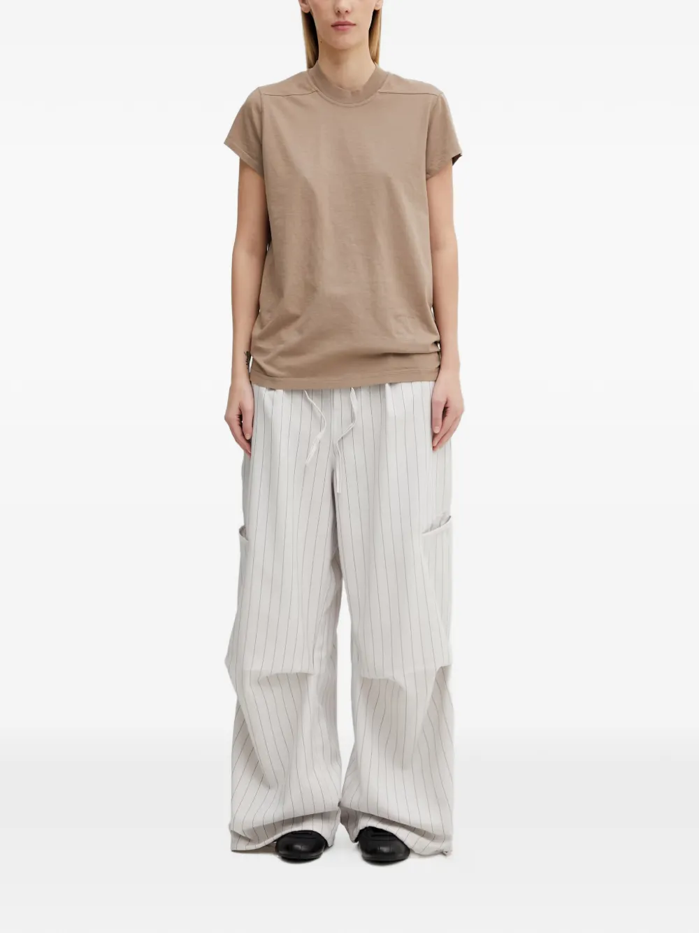 Rick Owens DRKSHDW Kleine Level T-shirt met naaddetail Bruin