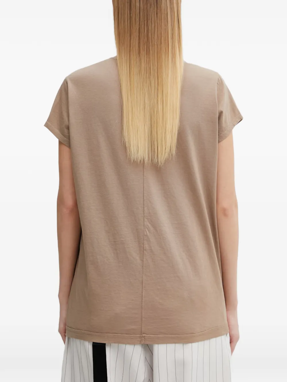 Rick Owens DRKSHDW Kleine Level T-shirt met naaddetail Bruin