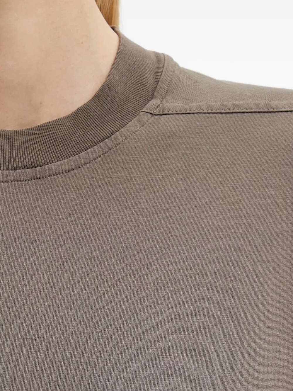 Rick Owens DRKSHDW Jumbo SS oversized T-shirt met ronde hals Bruin