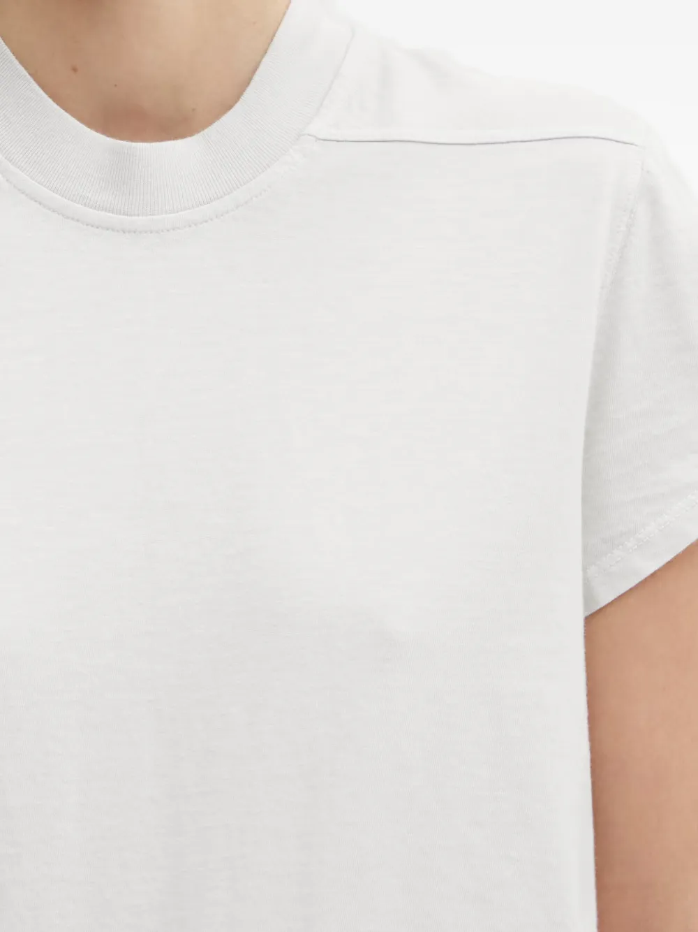 Rick Owens DRKSHDW Kleine Level T-shirt met naaddetail Wit