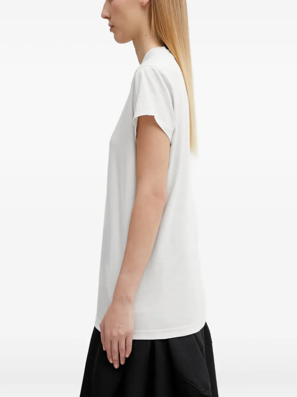 Rick Owens DRKSHDW Kleine Level T-shirt met naaddetail Wit