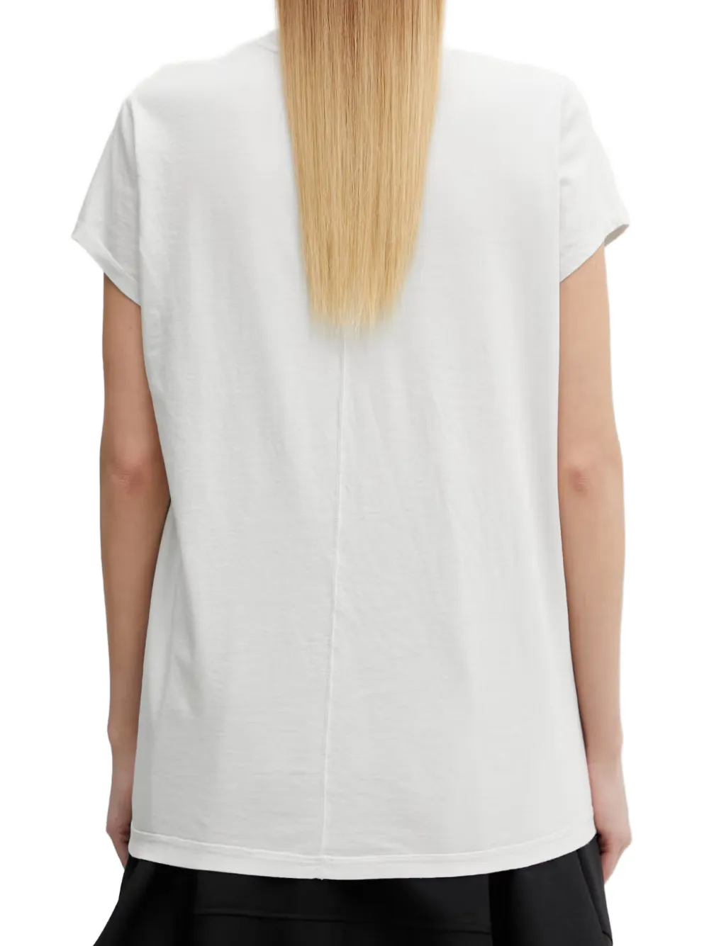 Rick Owens DRKSHDW Kleine Level T-shirt met naaddetail Wit