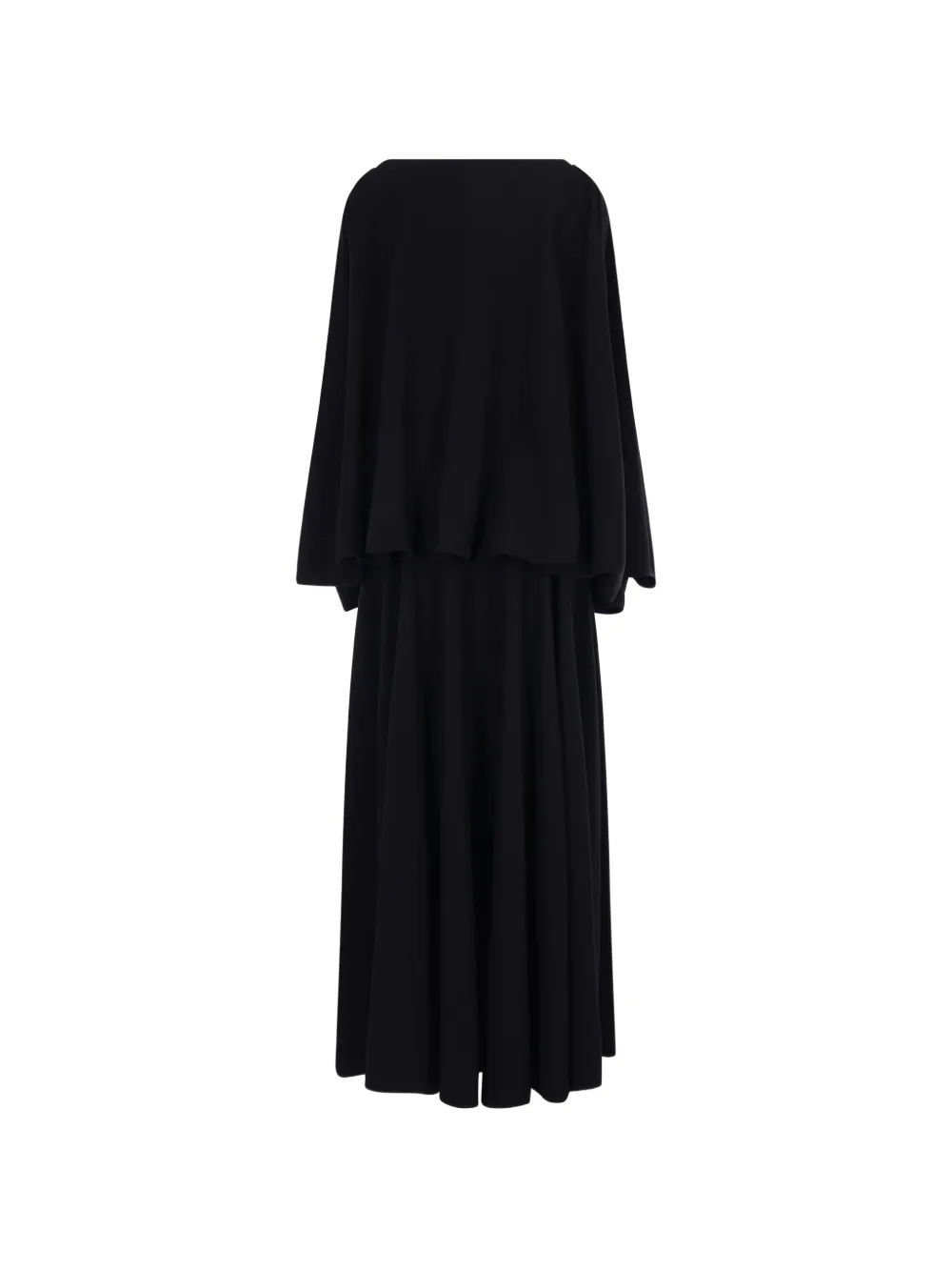 Balenciaga cape-back boat-neck dress - Nero
