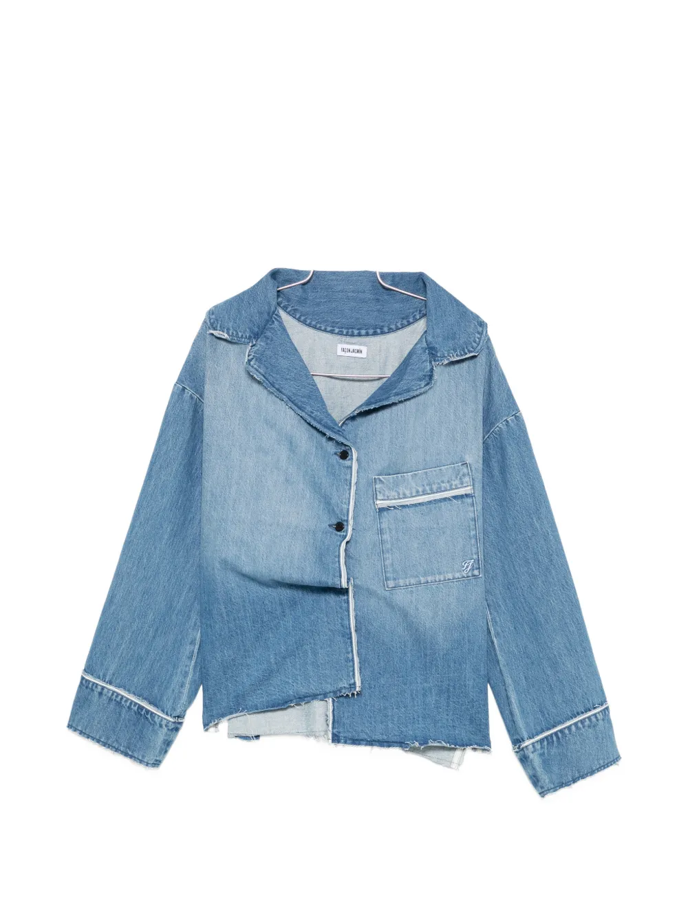 FAÇON JACMIN Christina raw-cut jacket - Blu
