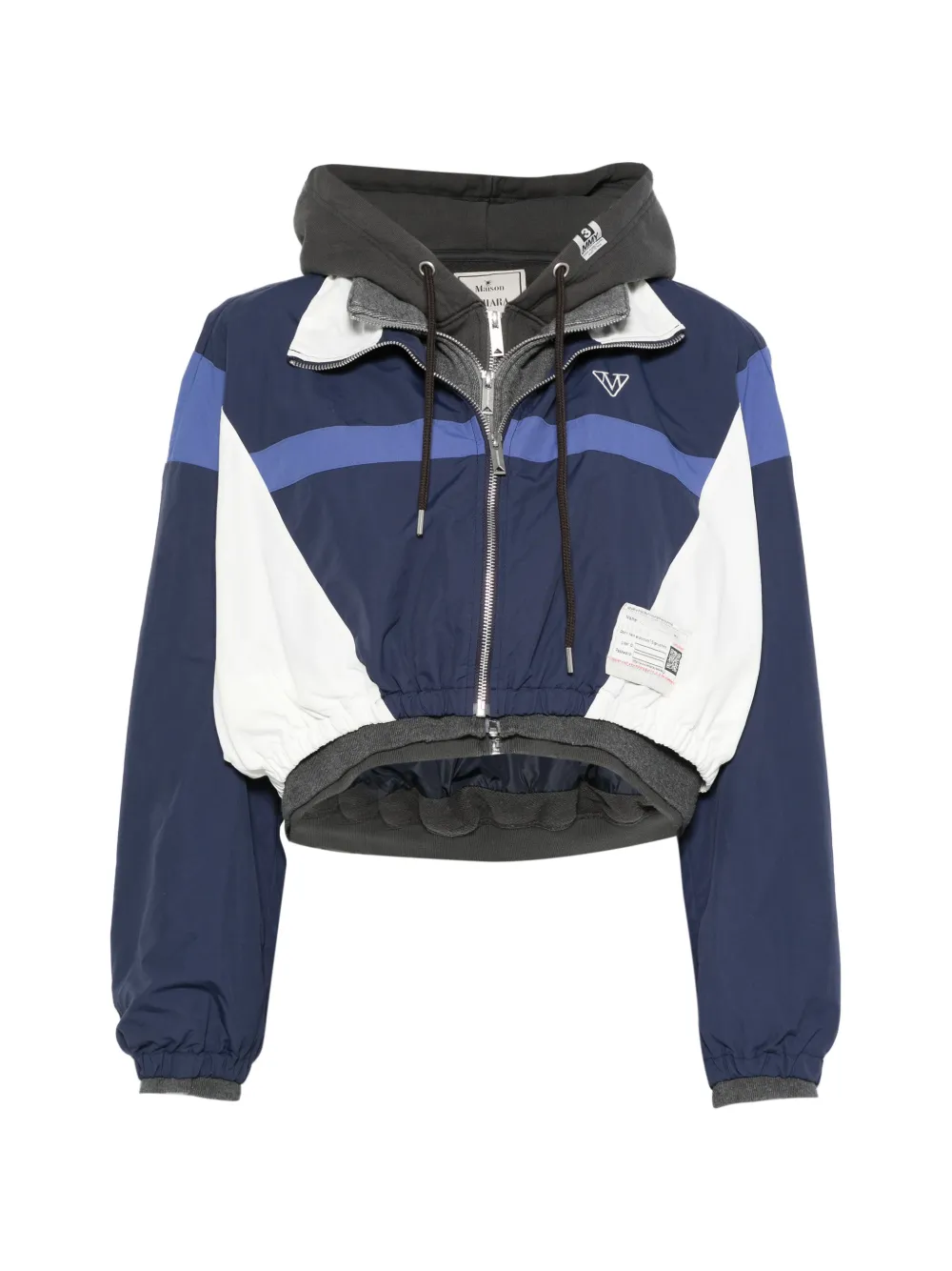 Maison MIHARA YASUHIRO panelled layered-effect jacket - Blau