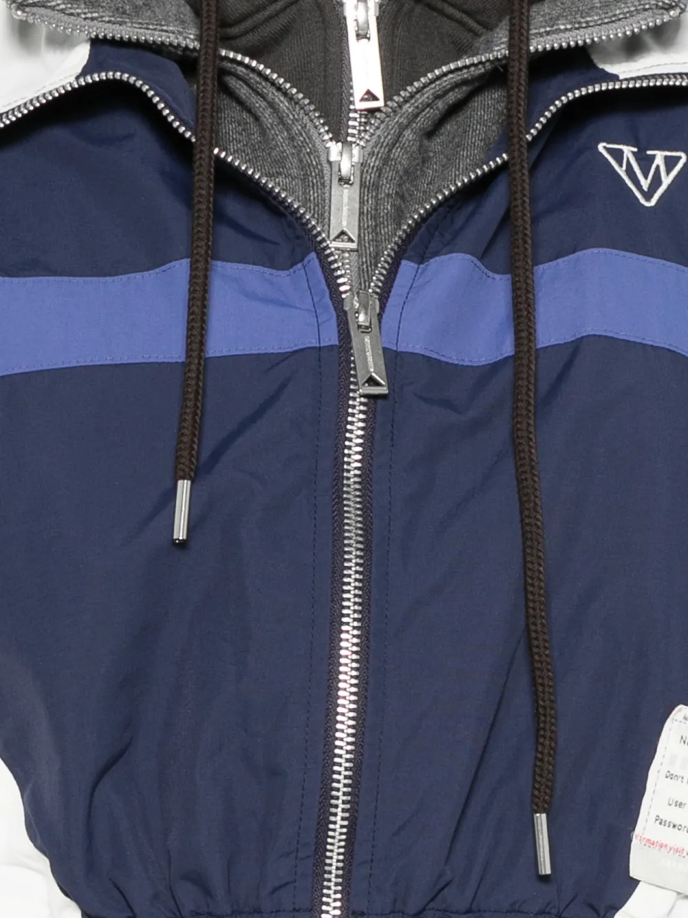  Maison Mihara Yasuhiro Chaqueta Con Efecto A Capas - Azul 