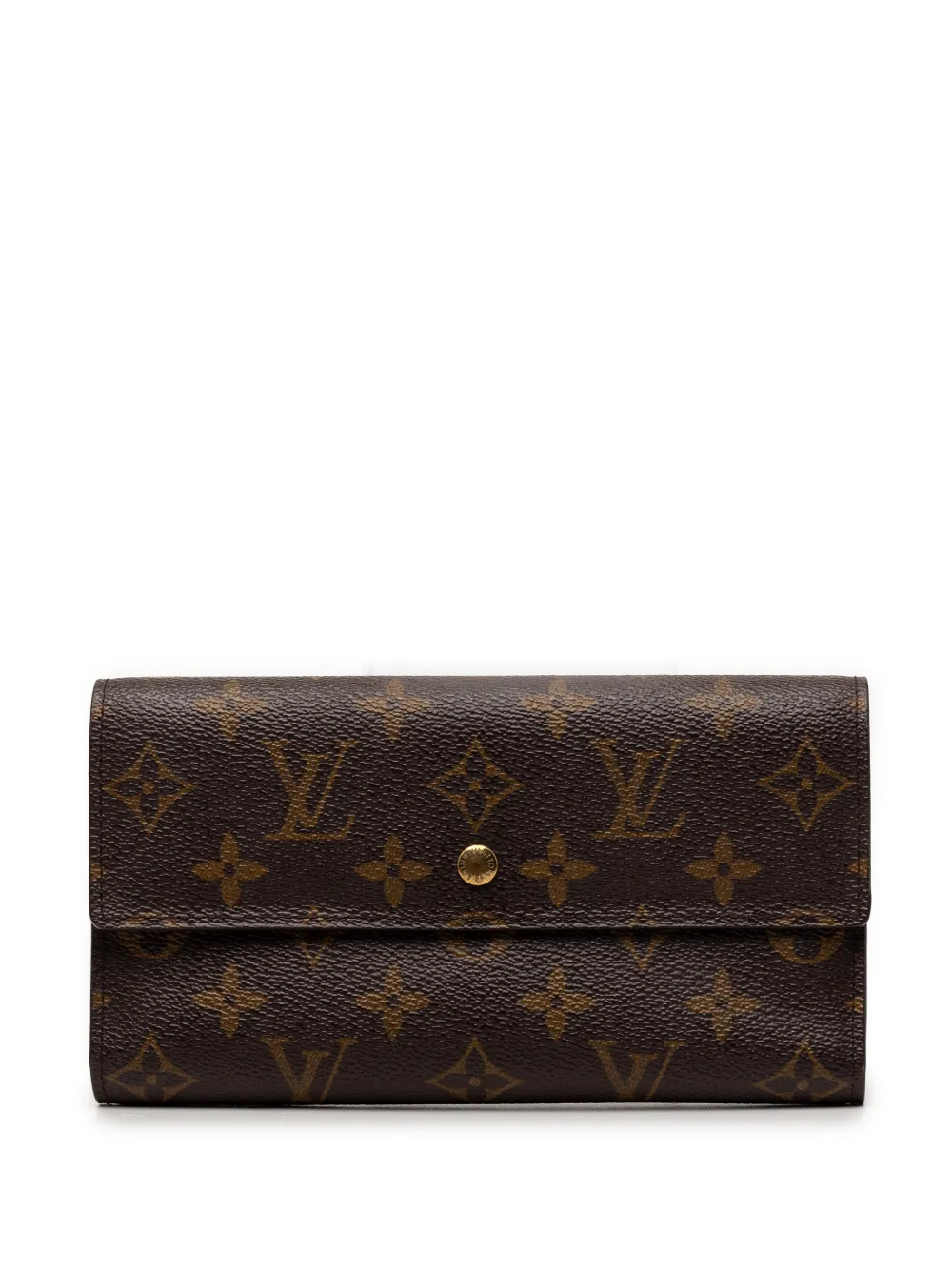 Louis Vuitton Pre-Owned 2002 Monogram Porte Tresor International Wallet long wallets - Braun