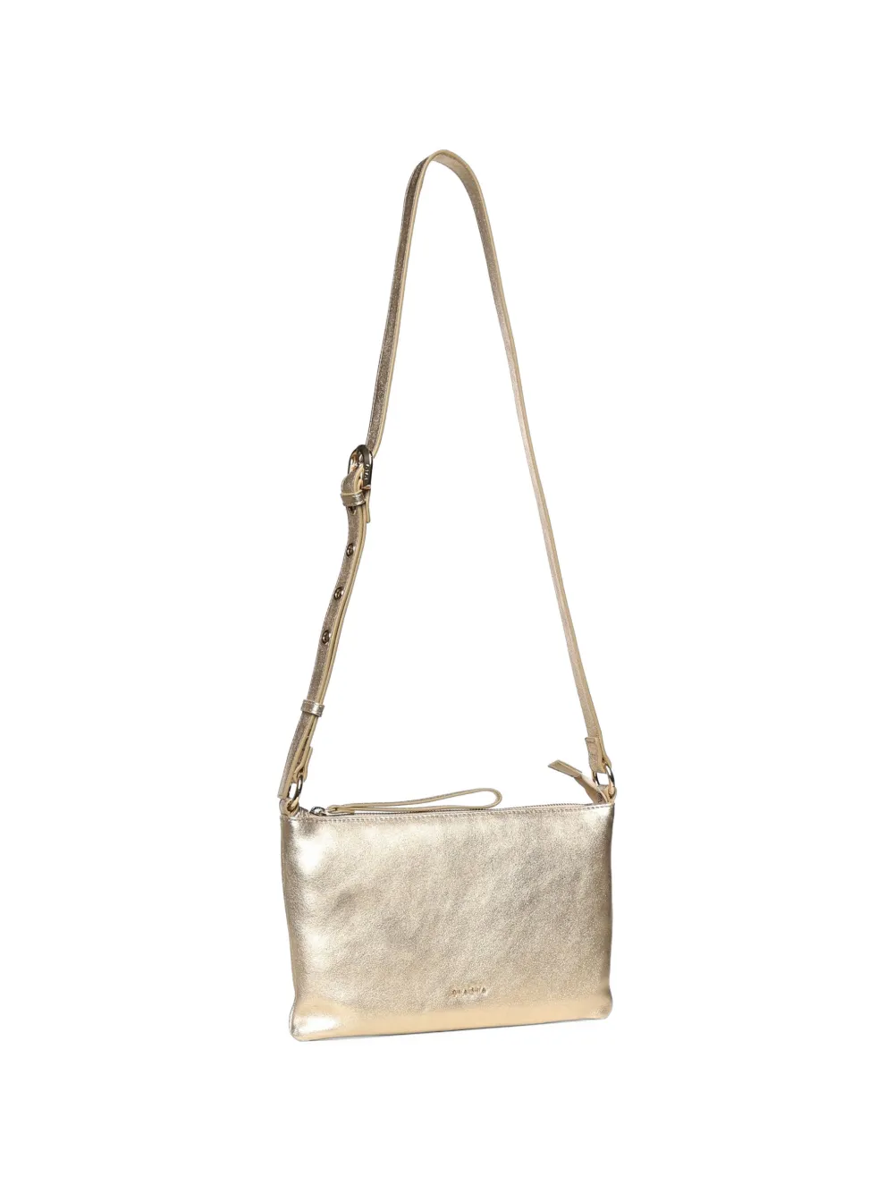 BIASIA Borsa a spalla con logo - Oro