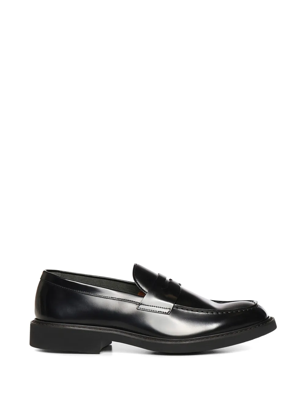 Doucal's leather penny loafers - Nero