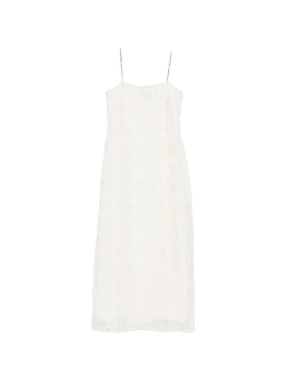 Peserico crystal-embellished midi dress - Toni neutri