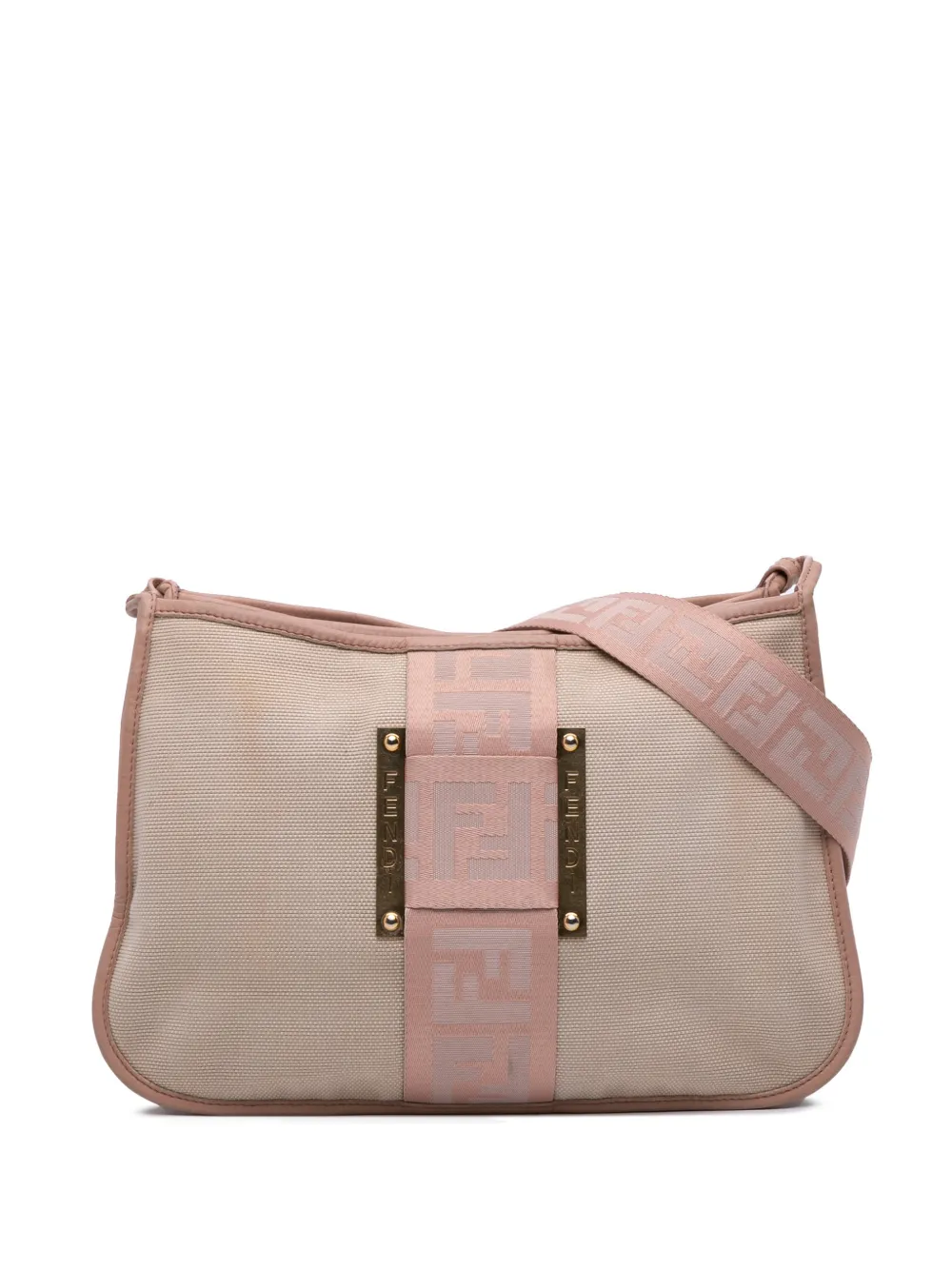Fendi Pre-Owned 2000-2010 Canvas Zucca crossbody bag - Marrone