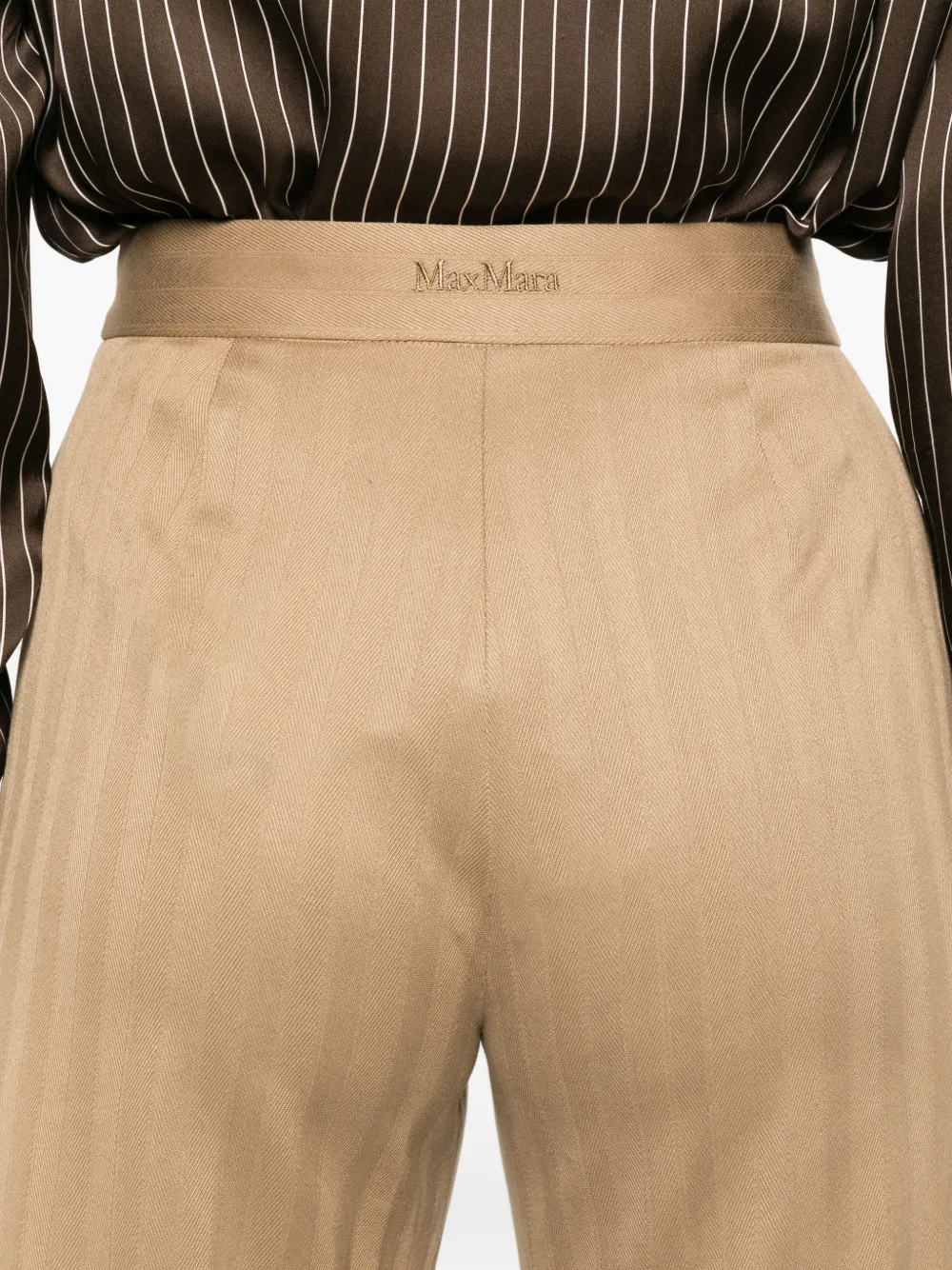 Max Mara Mxmoliato palazzo broek Beige