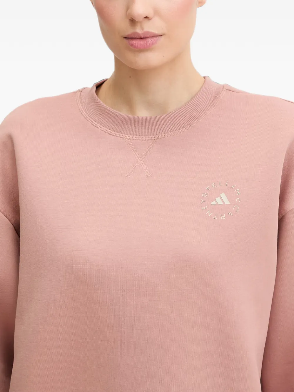 adidas by Stella McCartney Sweater met logoprint Roze