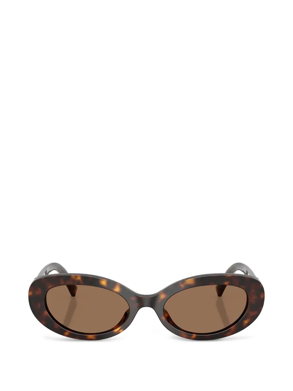 Dolce & Gabbana Eyewear Devotion oval-frame sunglasses - Marrone