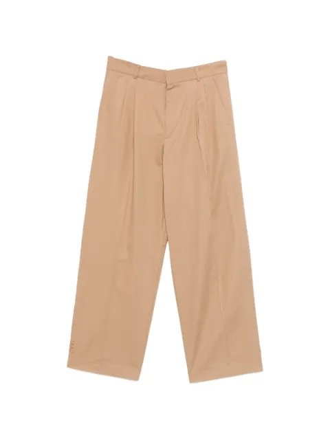 AMARANTO  pleated straight-leg trousers