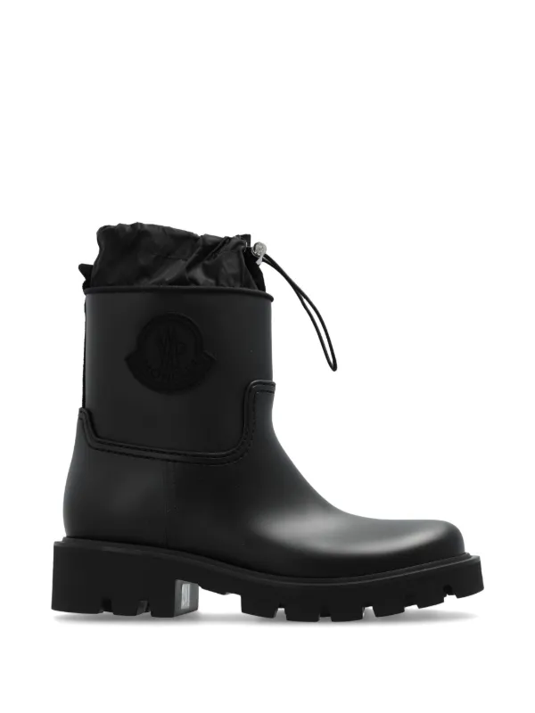 Moncler Kickstream Drawstring Boots in Black
