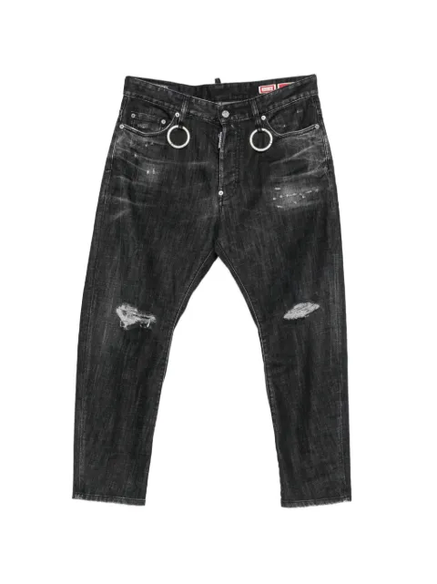 DSQUARED2 distressed ring-detail jeans