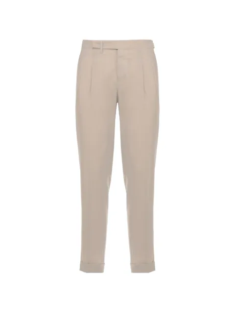 Briglia 1949 Quartieris pleated turn-up trousers