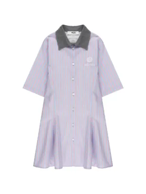 Givenchy Kids ストライプ シャツワンピース | ブルー | FARFETCH JP