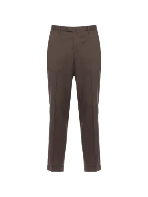 Briglia 1949 pressed-crease turn-up cuffs trousers