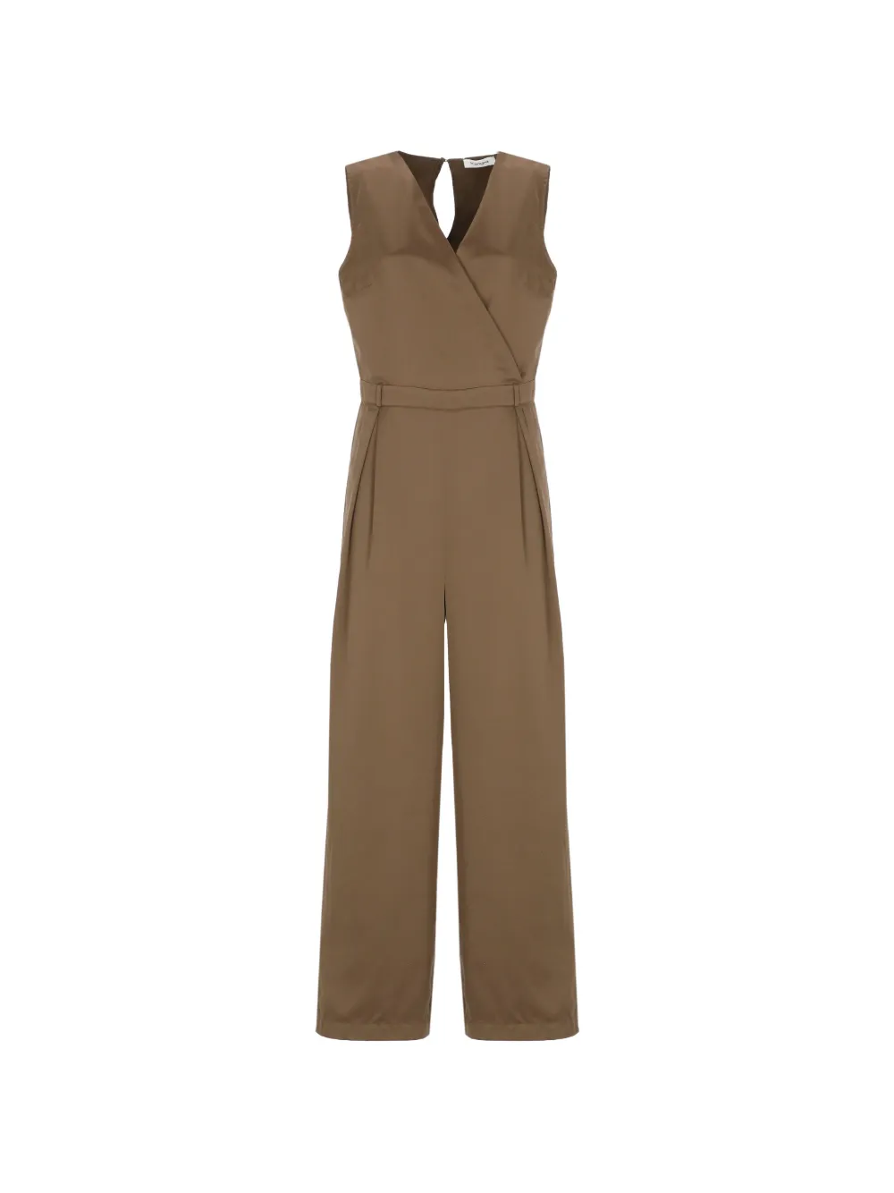 Kangra wrap-style sleeveless jumpsuit - Marrone