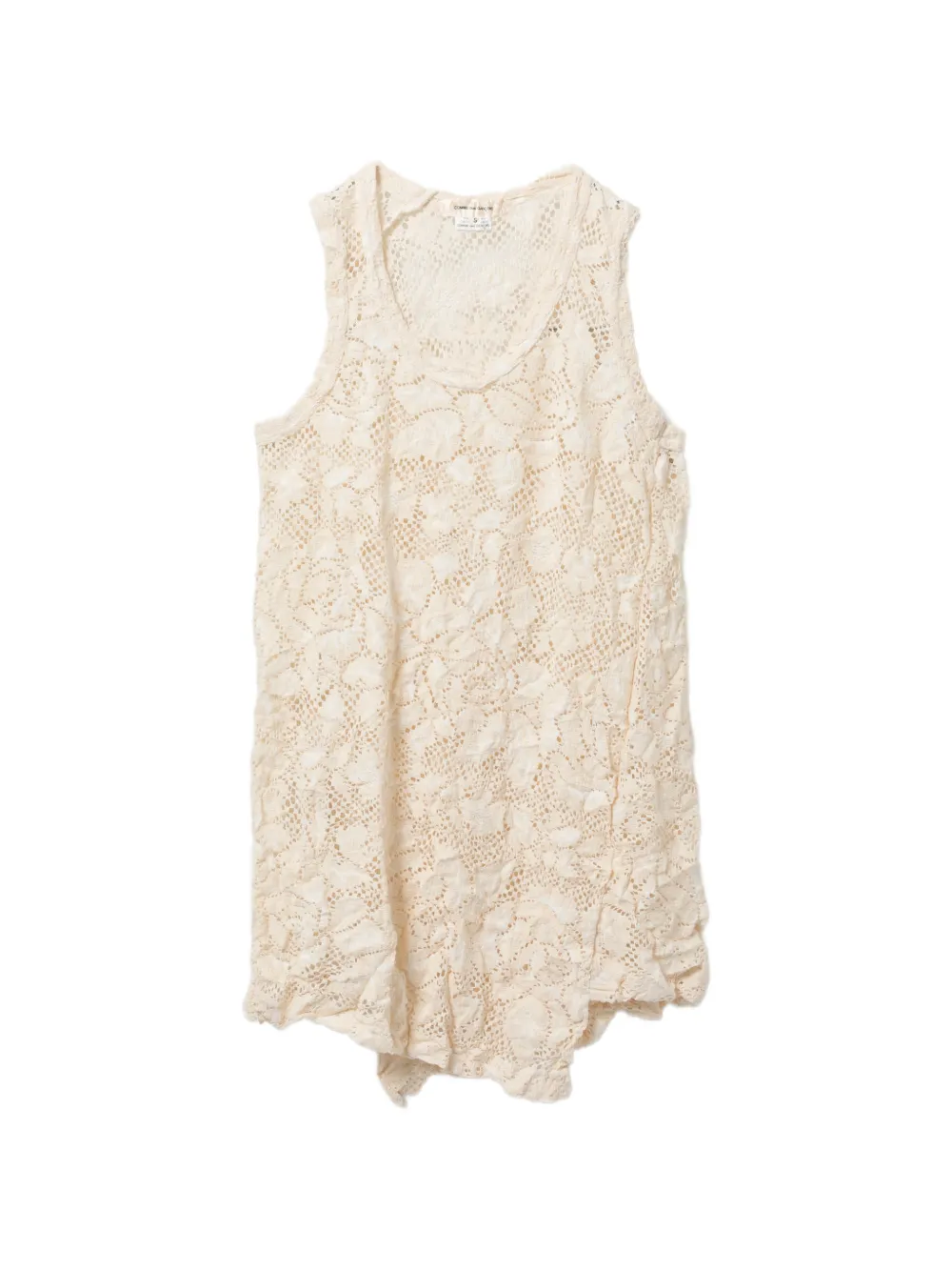 Comme Des Garçons floral-embroidered vest - Toni neutri