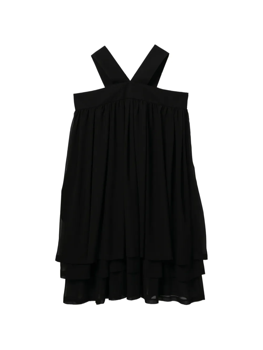 Comme Des Garçons Comme Des Garçons Abito midi con arricciatura - Nero