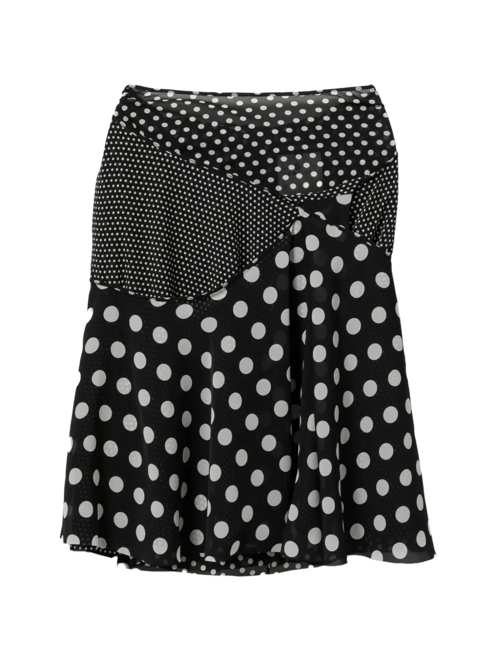 Junya Watanabe polka dot skirt - Nero