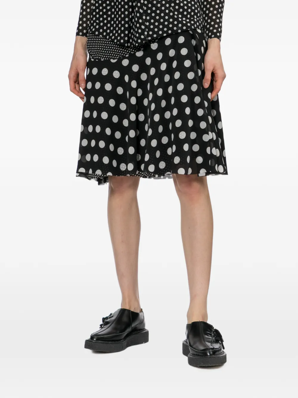 Junya Watanabe Rok met stippen Zwart