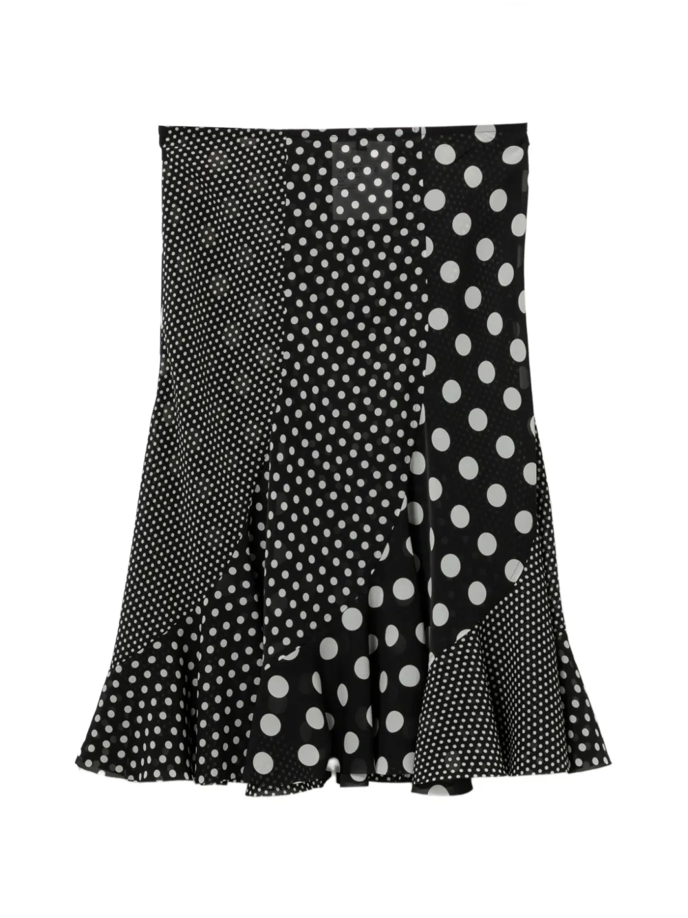 Junya Watanabe Gonna midi a pois - Nero