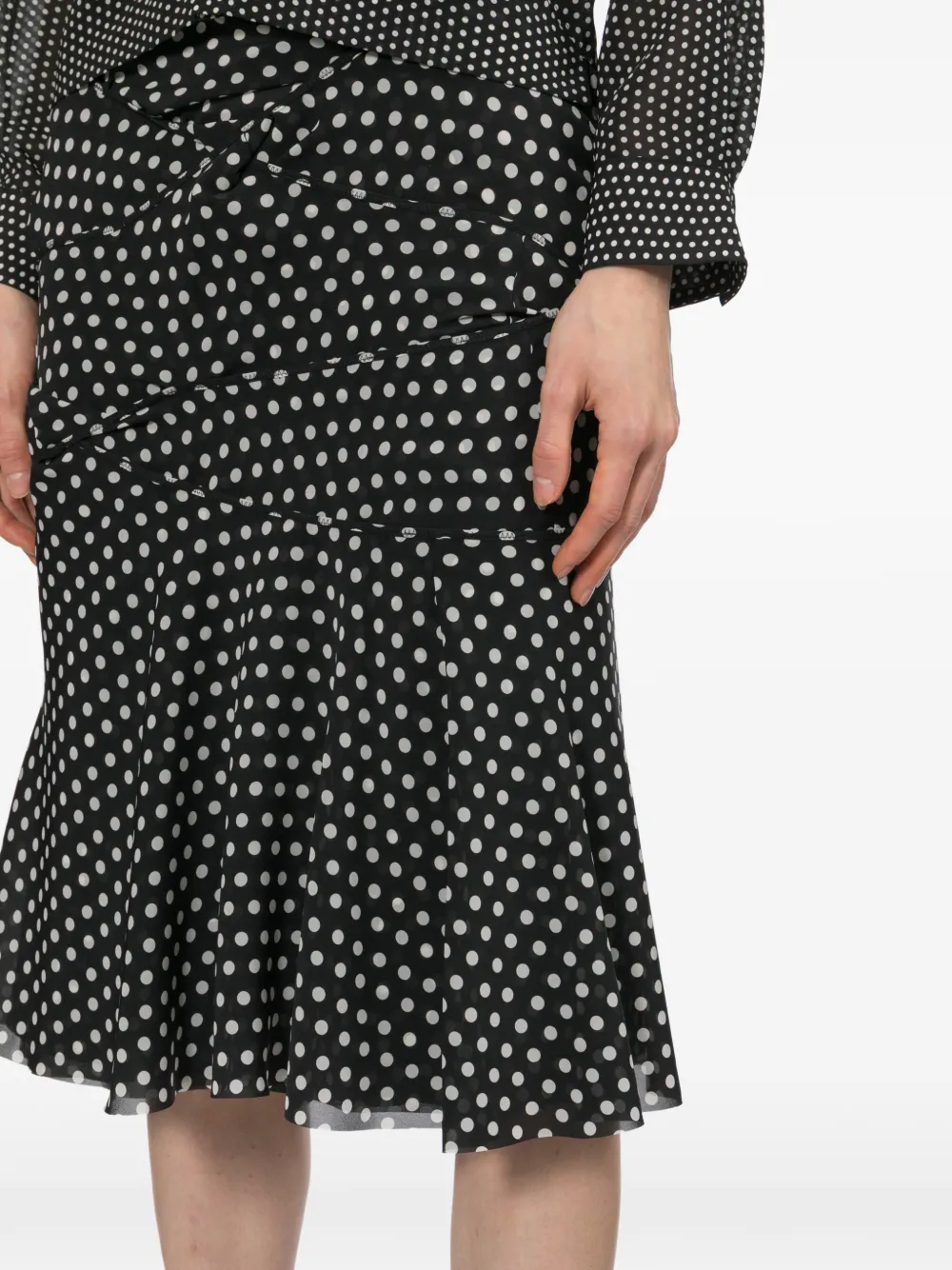 Junya Watanabe Rok met stippen Zwart