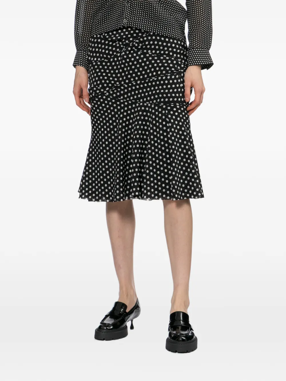 Junya Watanabe Rok met stippen Zwart